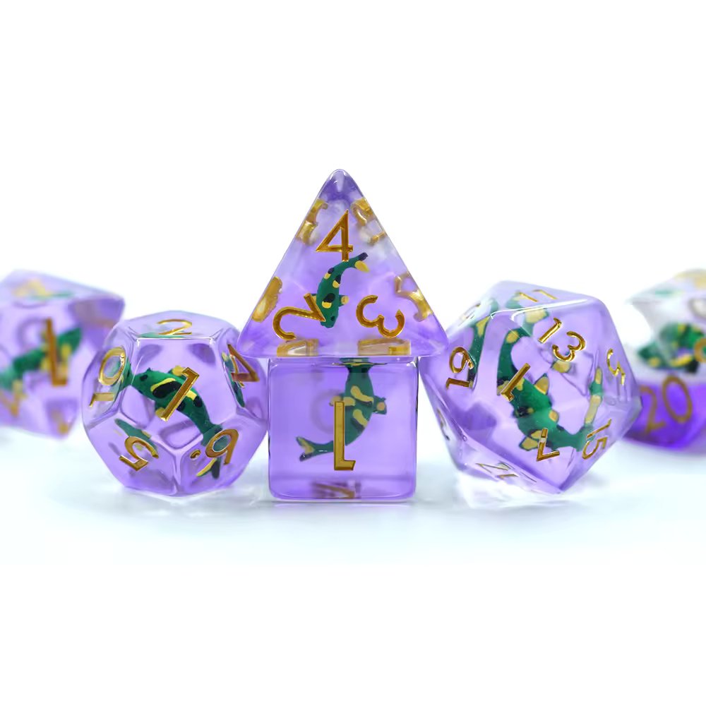 Koi Fish Dice D&D Dungeons Dragons DnD RPG Polyhedral - DCEAJ - Merchants of Immersion