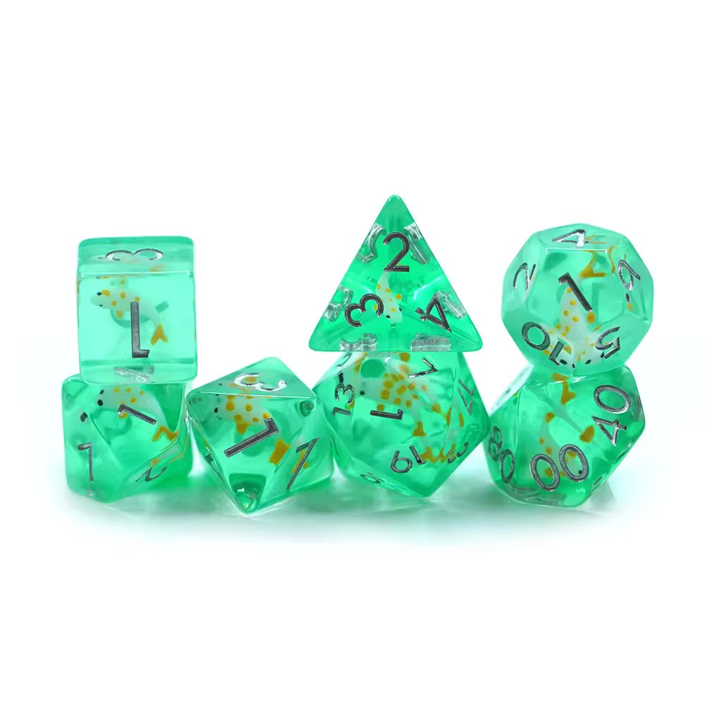 Koi Fish Dice D&D Dungeons Dragons DnD RPG Polyhedral - DCEAL - Merchants of Immersion