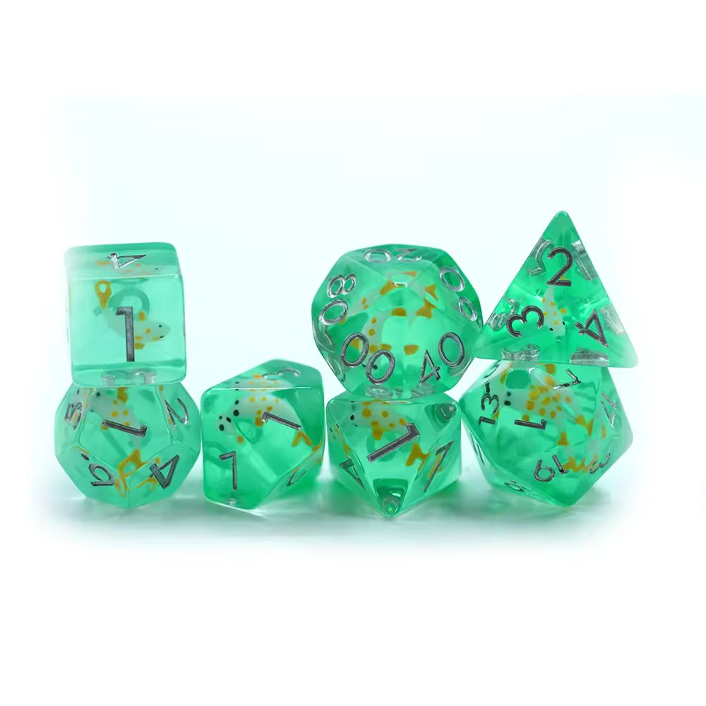 Koi Fish Dice D&D Dungeons Dragons DnD RPG Polyhedral - DCEAL - Merchants of Immersion