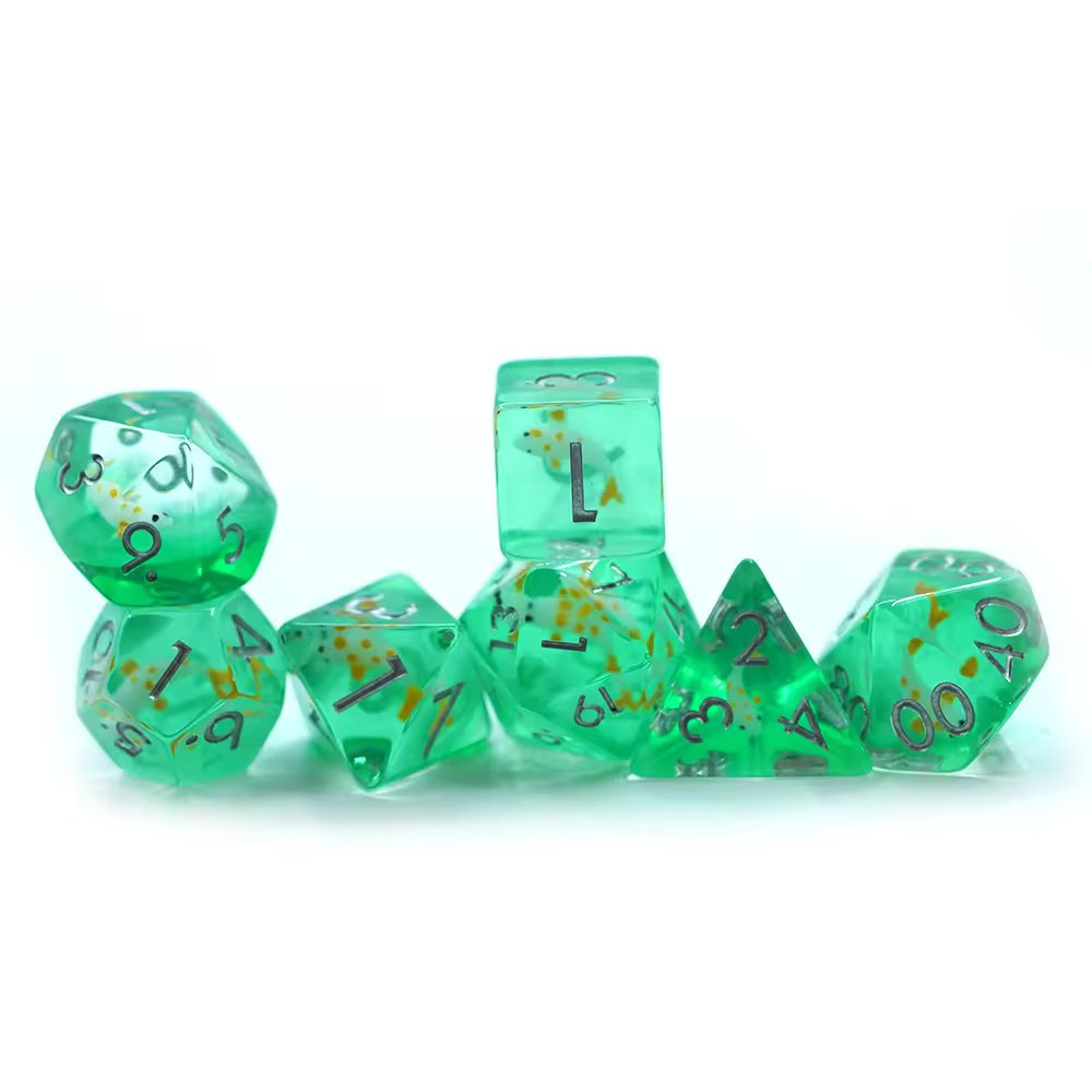 Koi Fish Dice D&D Dungeons Dragons DnD RPG Polyhedral - DCEAL - Merchants of Immersion