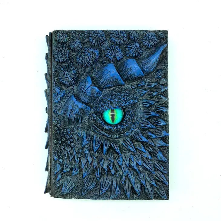 Blue Dragon Eye Journal for D&D Pathfinder - 3D Embossed Writing Notebook - JNL03 - Merchants of Immersion