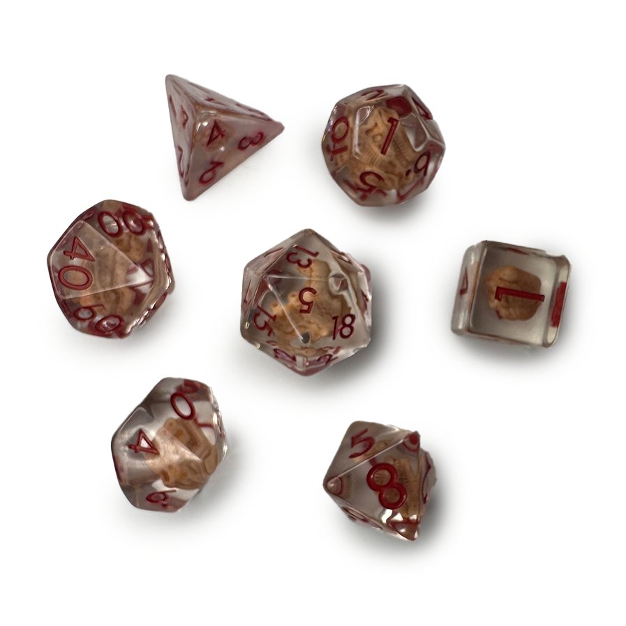 Dinosaur Bones Dice T Rex Tyrannosaurus D&D Dungeons Dragons DnD RPG Polyhedral - DCE75 - Merchants of Immersion