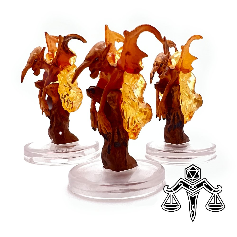 Dust Mephit 3 Pack - Snowbound 11 - Dungeons and Dragons Icons of the Realms - SBD11#3 - Merchants of Immersion