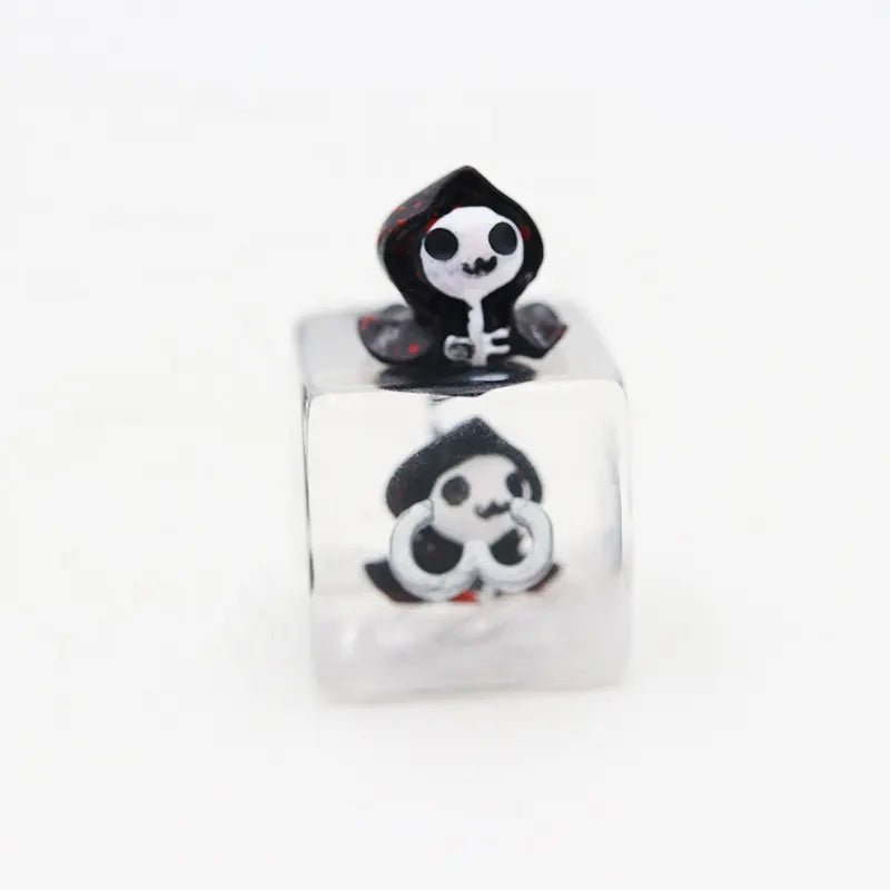 Grim Reaper Bloody Skull Dice D&D Dungeons Dragons DnD RPG Polyhedral Halloween - DCE70 - Merchants of Immersion