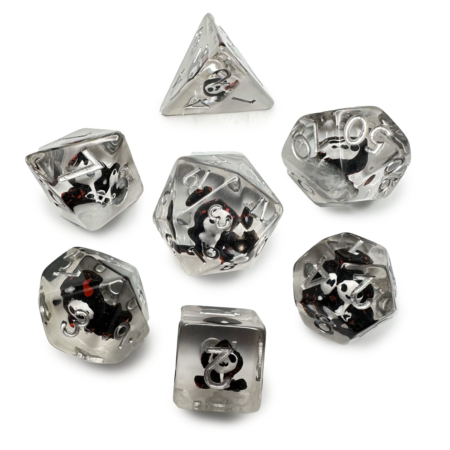 Grim Reaper Bloody Skull Dice D&D Dungeons Dragons DnD RPG Polyhedral Halloween - DCE70 - Merchants of Immersion