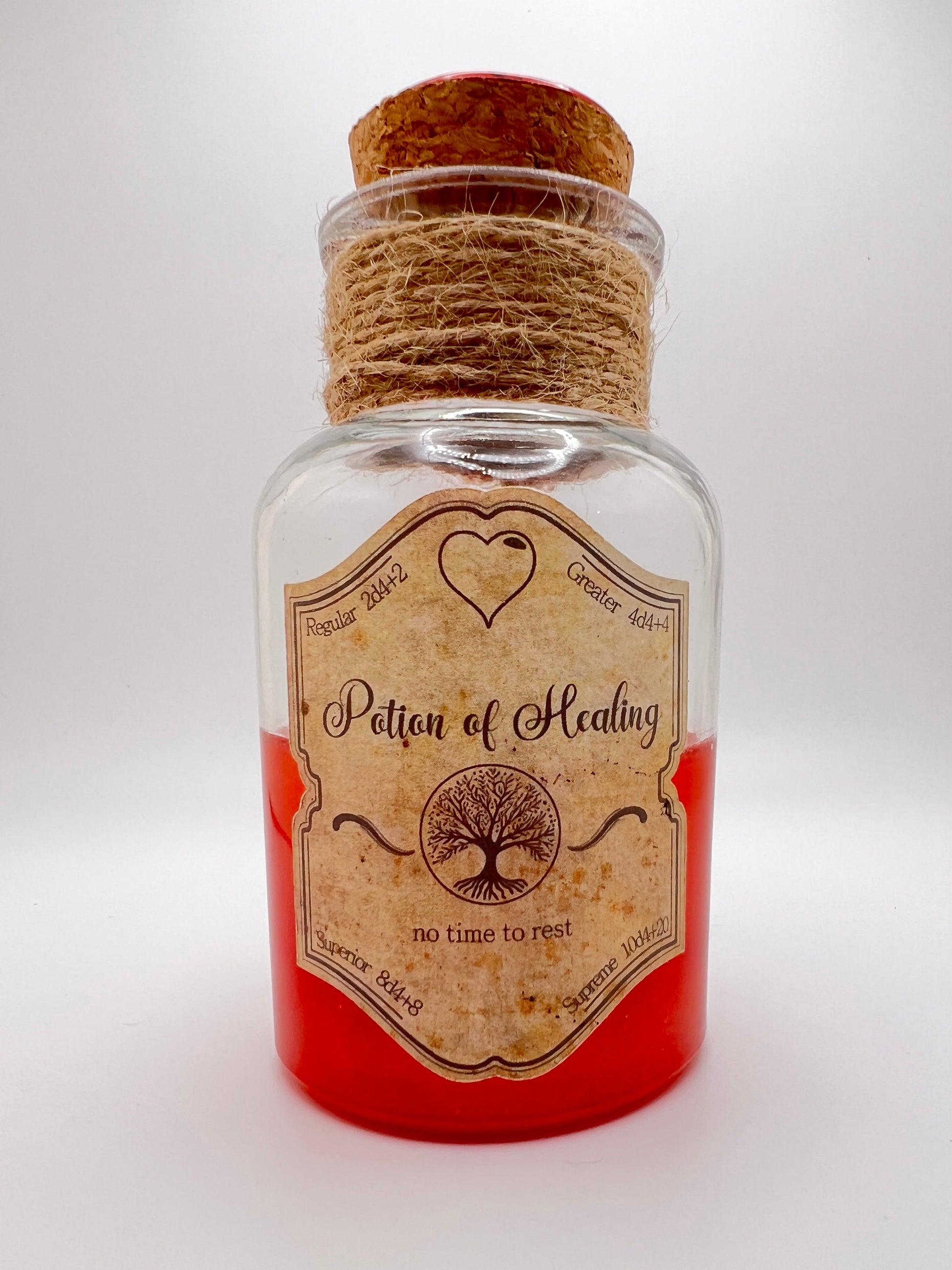 Handmade DnD Healing Potion Dice Roller - Dungeons Dragons Health Potion Bottle - POT05 - Merchants of Immersion