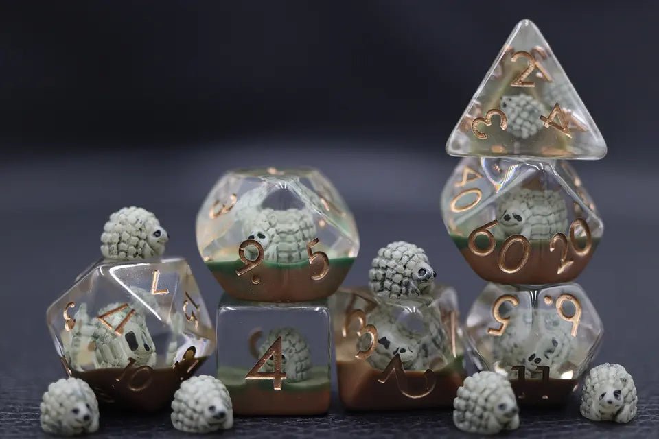 Hedgehog Dice Animal D&D Dungeons Dragons DnD RPG Polyhedral - DCE74 - Merchants of Immersion