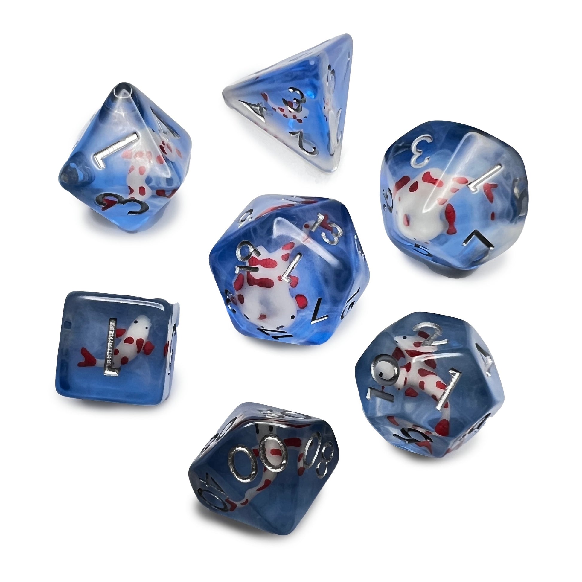 Koi Fish Dice D&D Dungeons Dragons DnD RPG Polyhedral - DCE62 - Merchants of Immersion