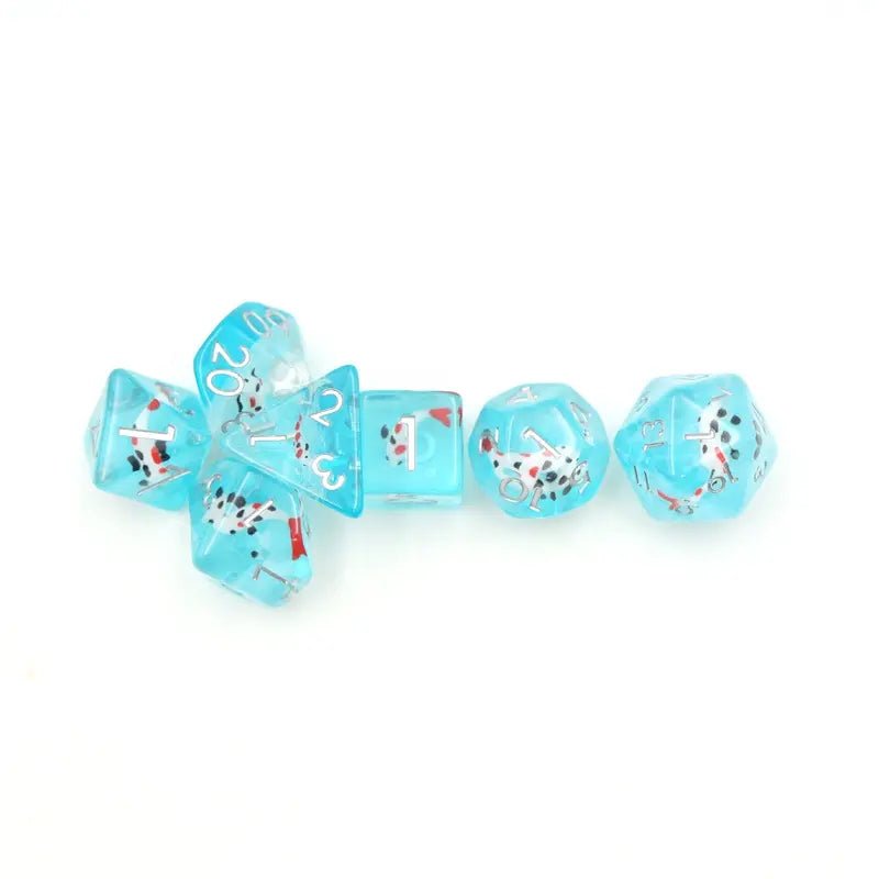 Koi Fish Dice Set for D&D Pathfinder RPG - DCE03 - Merchants of Immersion