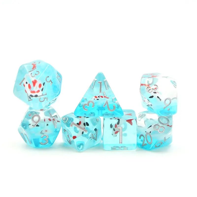 Koi Fish Dice Set for D&D Pathfinder RPG - DCE03 - Merchants of Immersion