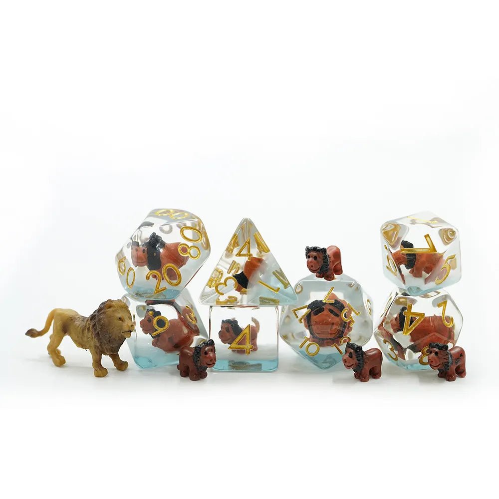 Lion Druid Wildshape Dice D&D Dungeons Dragons DnD RPG Polyhedral - DCE87 - Merchants of Immersion