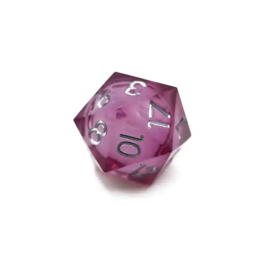 Pink Liquid Core Oversize D20 33mm Dice D&D Dungeons Dragons - DCEA5 - Merchants of Immersion