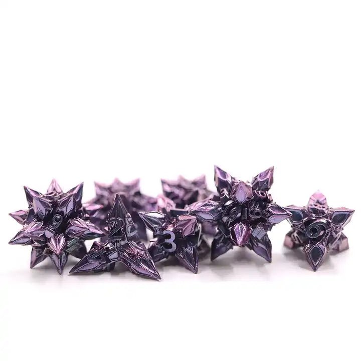 Pink Spike Metal Dice Star Sharp D&D Dungeons Dragons DnD RPG - DCE92 - Merchants of Immersion