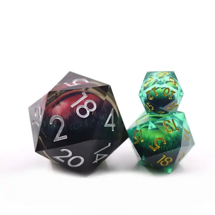 Red Dragon Eyeball Giant D20 Dice 50mm Eye D&D Dungeons Dragons DnD RPG - DCEA7 - Merchants of Immersion