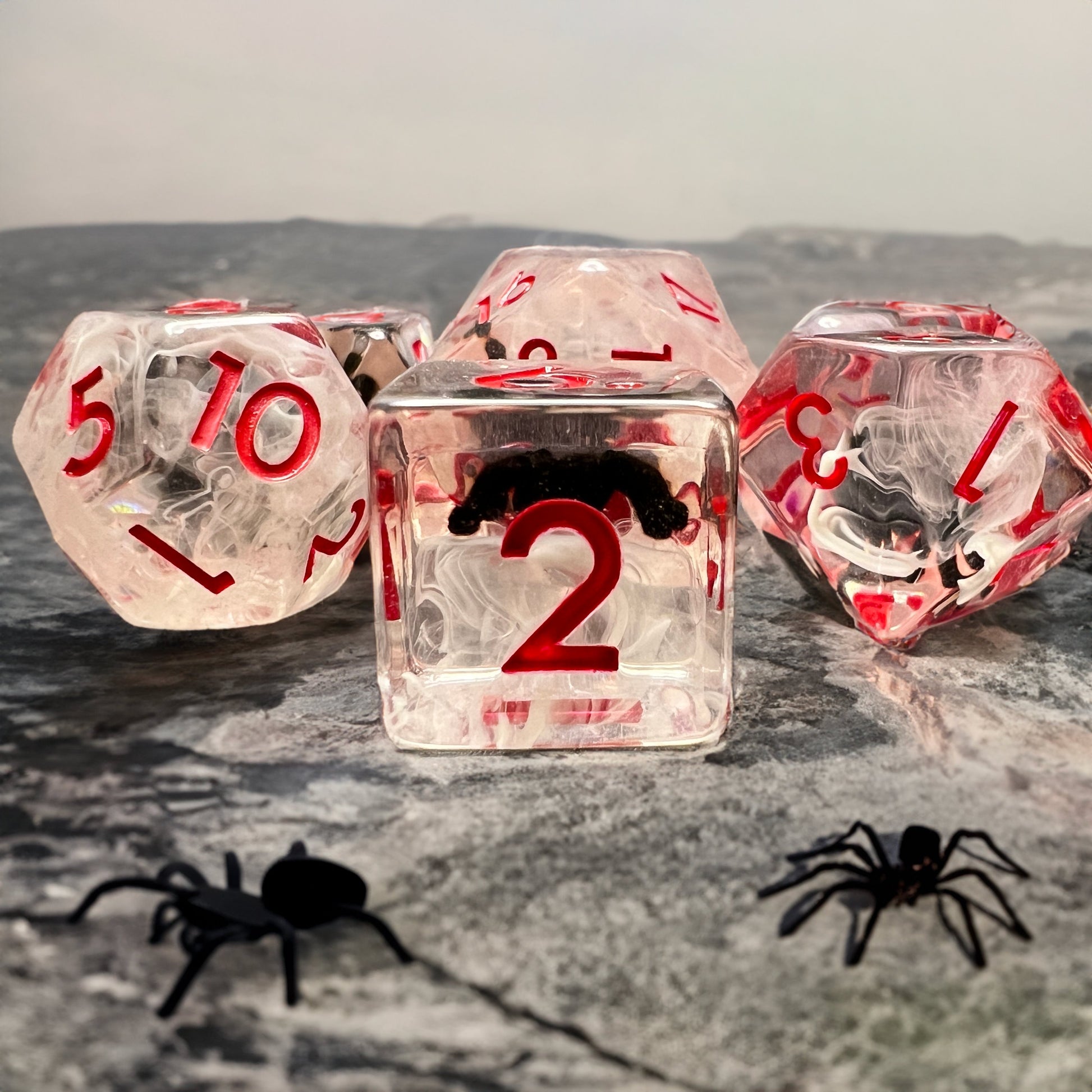 Spider Dice Set for D&D Pathfinder RPG - DCE19 - Merchants of Immersion