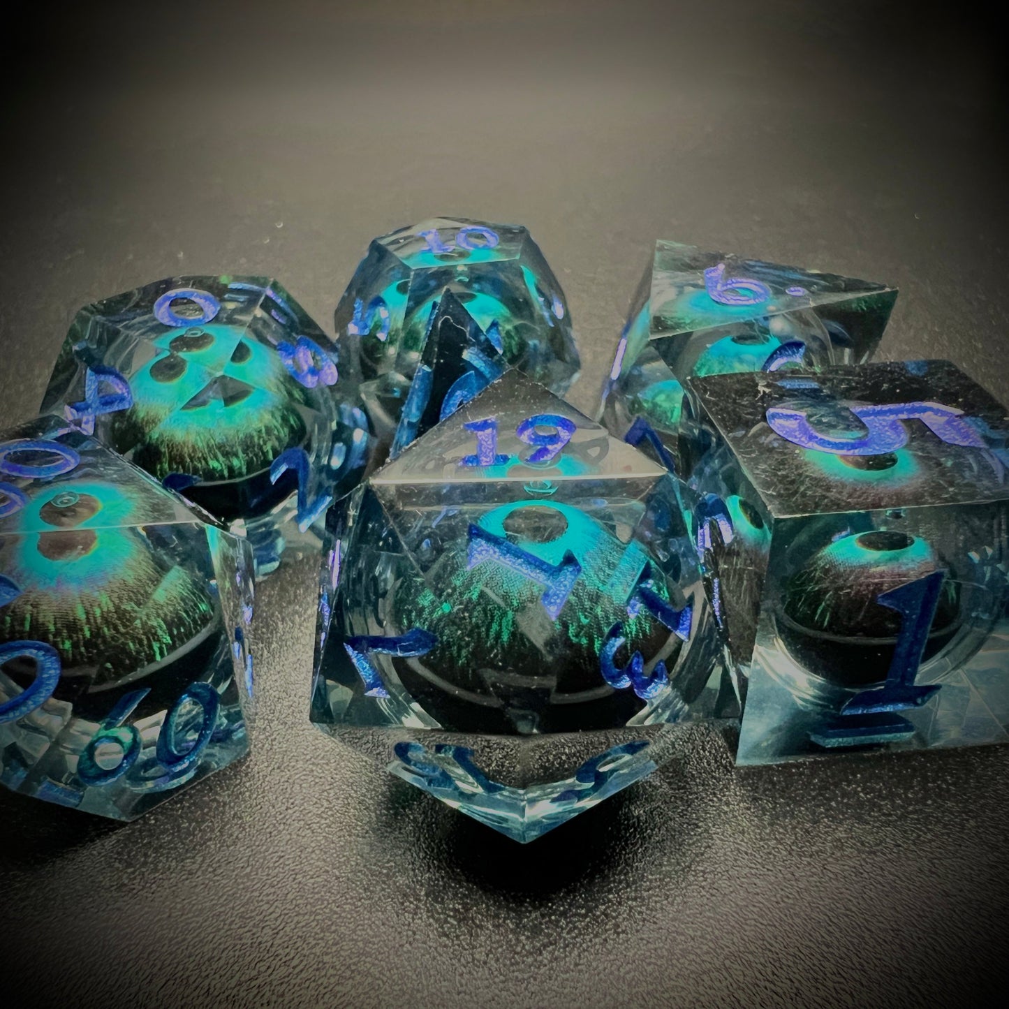 Warlock Eyeball Dice Set for D&D Pathfinder - DCE15 - Merchants of Immersion