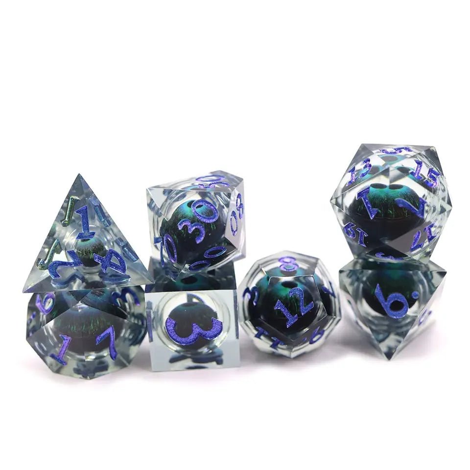 Warlock Eyeball Dice Set for D&D Pathfinder - DCE15 - Merchants of Immersion