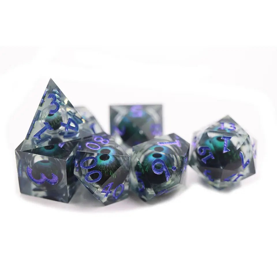 Warlock Eyeball Dice Set for D&D Pathfinder - DCE15 - Merchants of Immersion