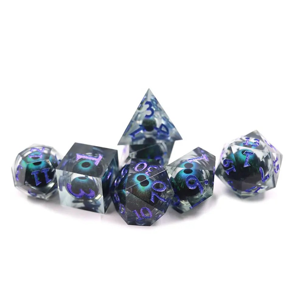 Warlock Eyeball Dice Set for D&D Pathfinder - DCE15 - Merchants of Immersion