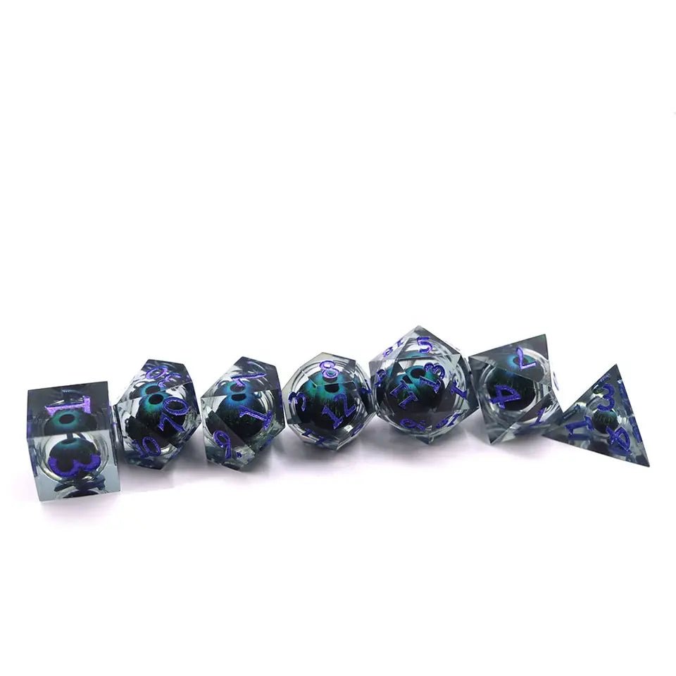 Warlock Eyeball Dice Set for D&D Pathfinder - DCE15 - Merchants of Immersion